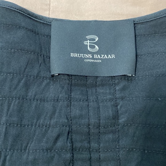 Bruuns Bazaar Silk Dress Black Color Size L - Picture 8 of 11